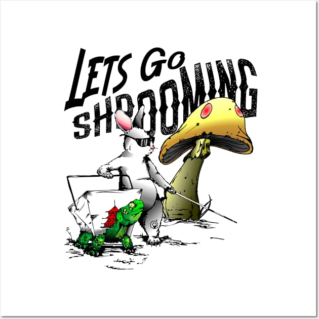 Lets Go Shrooming Wall Art by Renegade Rags